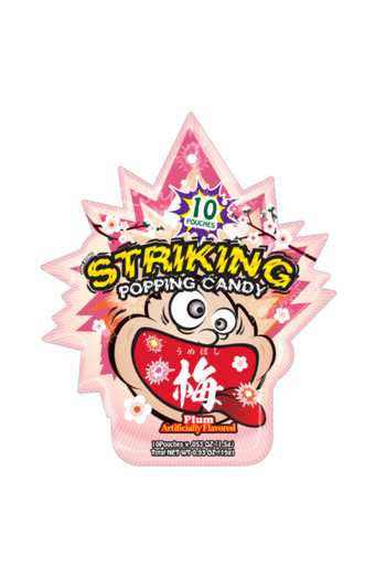 Striking Popping Candy 15g Plum Flv x 6
