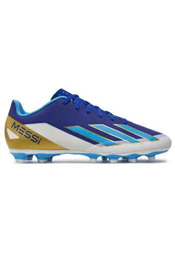 adidas Men's Football Cleats - Blue, Lace-Up, Size 43 1/3, Flat Sole, Low-Top