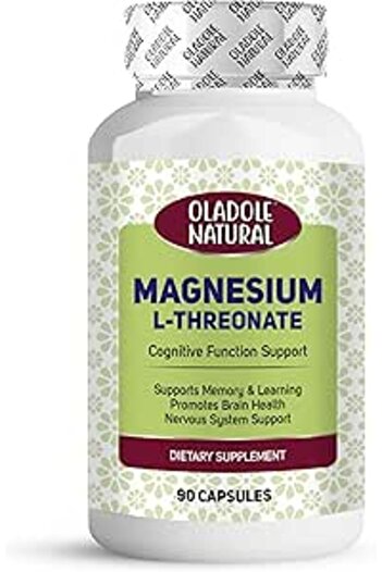 Oladole Natural Magtein Magnesium L-Threonate, 90 Capsules