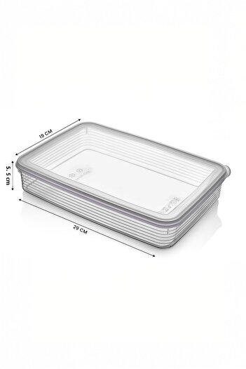 Hope 4 Pieces 2300 ml Refrigerator and Microwave Storage Container - Refrigerator Organizer Storage Box
