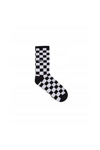 Vans Checkerboard Crew Socks Black/White Unisex EU 38.5-42