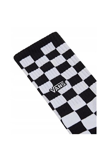 Vans Checkerboard Crew Socks Black/White Unisex EU 38.5-42