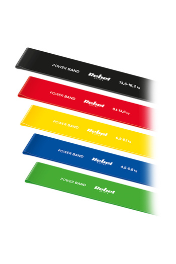 Rebel Elastic Latex Band Set 5 Mini Fitness