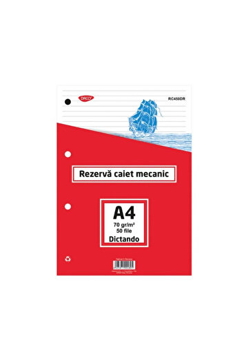 daço Mechanical Notebook Refill, Material Paper, Size A4, 50 Sheets, Lined Format