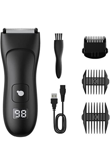 Generic Rechargeable Waterproof Trimmer for Body & Groin Hairs LED Display