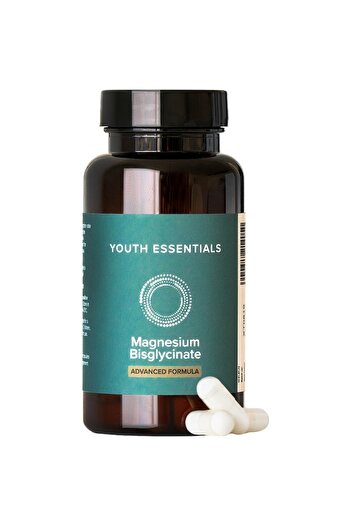 YOUTH ESSENTIALS Magnesium Bisglycinate, dietary supplement, 60 vegetable capsules,