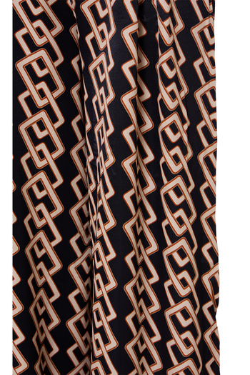 Eight Fashion Women's Chain Patterned Palazzo Viscose Trousers