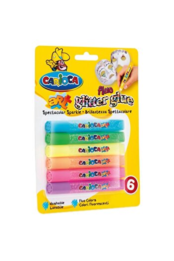 OEM Glitter Glue, Material Plastic/Glue, Color Neon Colors, 6 pcs/set
