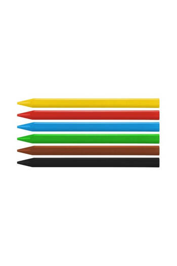 Milan Wax Crayons, Color Multicolor, Material Wax, Hexagonal Body, 6 pcs/set