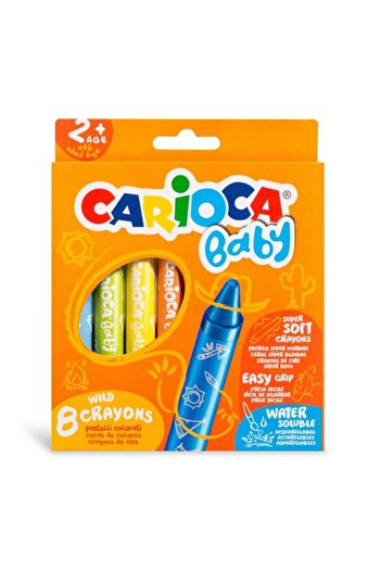 CARIOCA Wax Crayons, Color Multicolor, Material Wax, 8 pcs/set