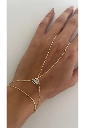 NAİFTAKIAKSESUAR Women's Gold Color Eye Model Şahmeran