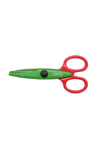 daço Set of 10 Scissors Zig-Zag, Color Multicolor, Material Metal/Plastic, Length 14 cm
