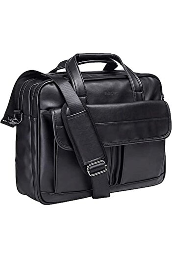 PriStyle Men's Multifunctional Laptop Bag (up to 17") - Black