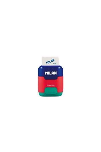 Milan Sharpeners, Color Multicolor, Material Plastic/Metal, Compact with Eraser, 24 pcs/set