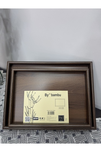 Santara Paçi̇ Bamboo Double Tray