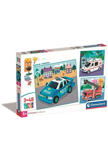 CLEMENTONI Vehicle Puzzle: Rescue 3x48 pieces