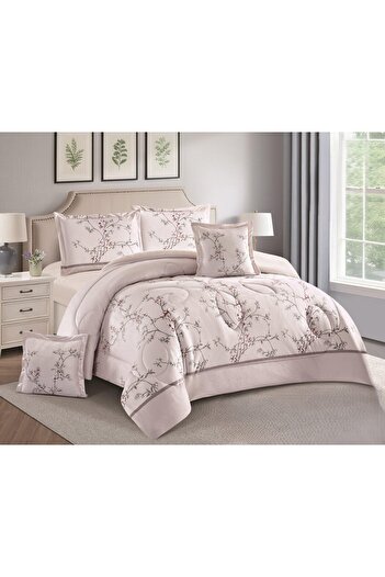 SNOOZYL Luxury winter double bed sheet with a floral design, size 240*260 cm