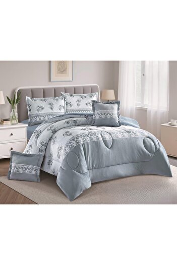 SNOOZYL Luxury winter double bed sheet with a floral design, size 240*260 cm