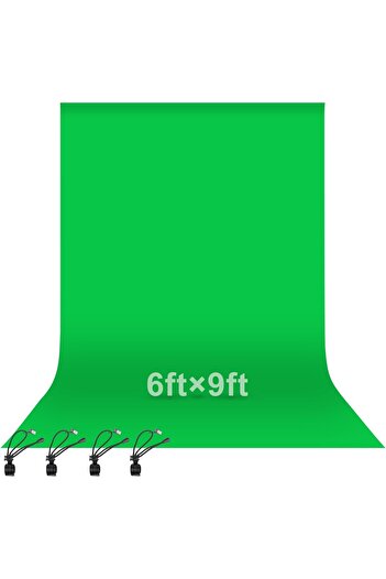 Emart Muslin Green Chroma Key Photography Backdrop 1.8×2.8 m with 4 Clamps