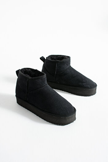 SHOW LİFE New Season Women's Casual Boots Shoes Super Mini Very Comfortable Thick Sole Sheepskin Suede