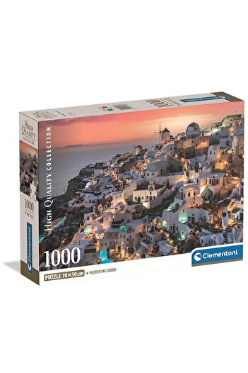 CLEMENTONI Puzzle Greece: Santorini 1000 pieces Com