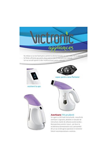 VICTRONIC 2-in-1 Steam Iron and Electric Kettle, 1200 W, 500 ml, VC903