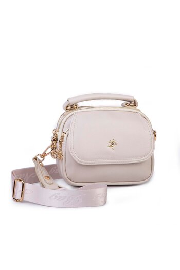 Nas Bag Women's Mini Multi-Pocket Hand and Crossbody Bag Cream