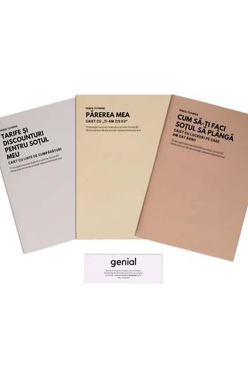 WonderStore Funny gift for husband - Set of 3 brilliant notebooks - Lists to declutter the mind