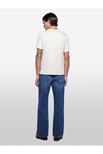 Sisley Men's 100% Cotton Crew Neck Slim Fit Slub T-Shirt 325P3Wf0S101K-Sis0L8