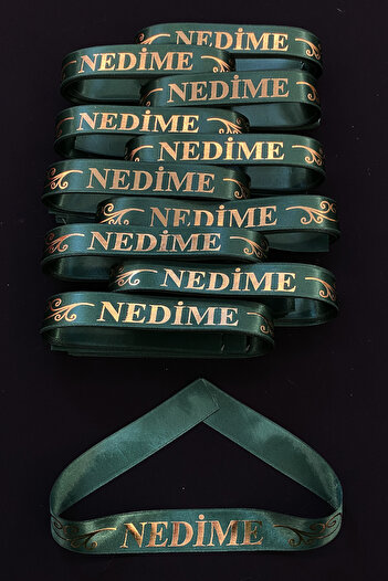 ZEYMERADE Green Bridesmaid Arm Ribbon, 10 Pieces Arm Wristband Bands, Henna Night Wedding Bride Bachelorette Promise