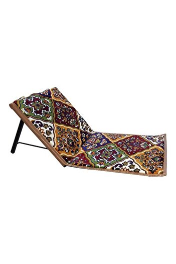 Generic Foldable Floor Chair Decorated with Print 50 x 50 x 5 cm