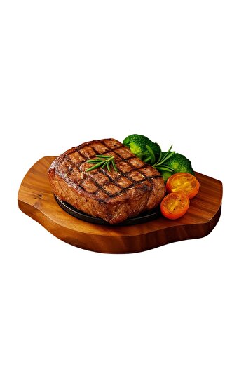 AAPE Cast iron round serving tray with wooden base - Chef Line, 12.5 cm