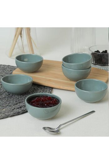 STOREMAX Goldwhirl Green Cloud Mini Snack Bowl/Sauce Bowl 8 cm 6 Pieces 326 Trendflash 467437