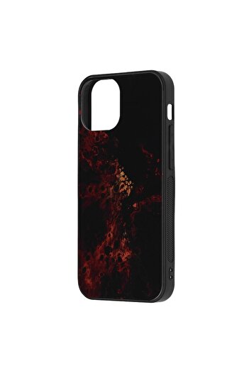Bibilel Techsuit Glaze Series case for iPhone 13 mini, Red Nebula