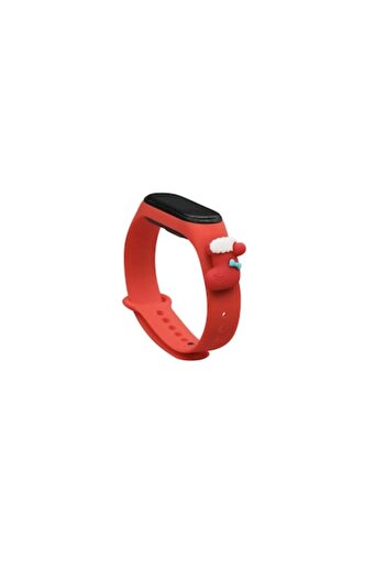 OEM Silicone fitness band strap, compatible with Xiaomi Mi Band 5 / Mi Band 6, color Red Sock