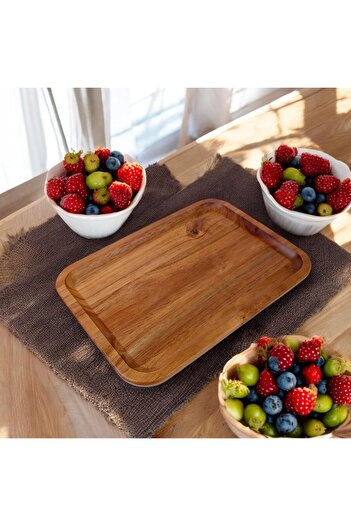 STOREMAX Acacia Wood Serving Plate, Acacia Appetizer Plate, Acacia Cheese Serving Plate, Acacia Salad Plate