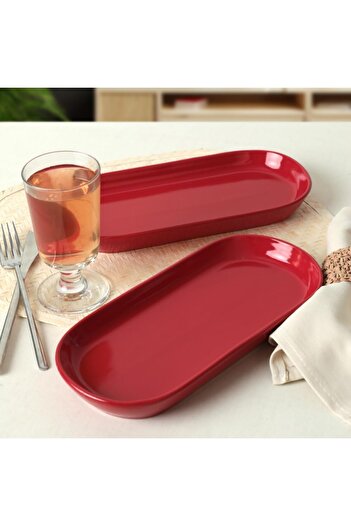 STOREMAX Goldwhirl Red Noyan Boat Plate 2 Pieces 26 cm 506 Trendflash 467437