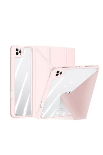 OEM Husă Smart Flip pentru Apple iPad Pro 12.9 (2018/2020/2021) - Husă de protecție elegantă roz cu detașare