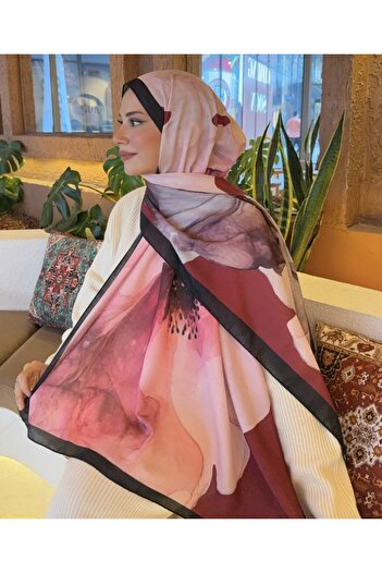 MODA Mineleşarp Autumn Color Tones Soft Pattern Transition Cotton Shawl