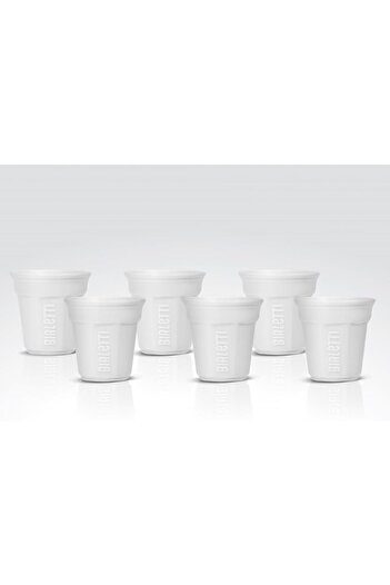 STOREMAX Y0Tz502 6 Espresso Cups, White, 23.7 X 14 X 7 Cm, 6 Pieces 1088605