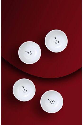 STOREMAX Goldwhirl Pretty 4 Piece 8 cm Bowl Set Trendflash 467437