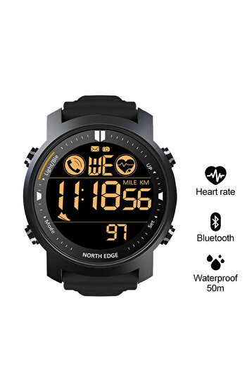 North Edge Laker 2 Sport Digital Smartwatch Health Monitoring Call Reminder Photos