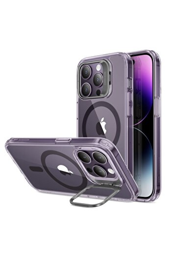 ESR Classic Kickstand HaloLock MagSafe Back Case for iPhone 14 Pro, Purple