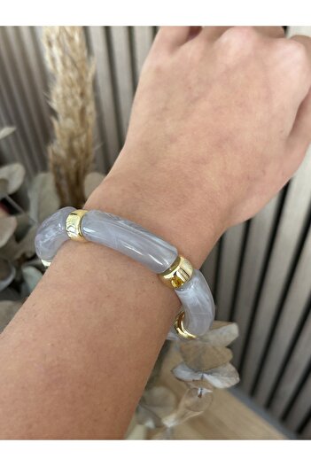 lavanderopa Gray Elastic Bracelet