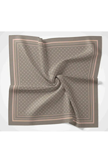 Silk Home Olinda Eşarp IST 22.00.48001.05 Vizon,Somon Monogram Desen