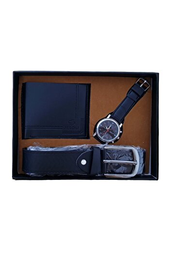 OEM Men's 3-piece set, watch, wallet and belt