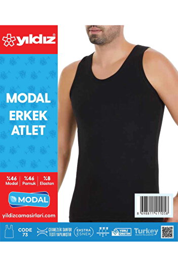 ROFT & BLACK Yildiz Modal Lycra Men's T-Shirt Black