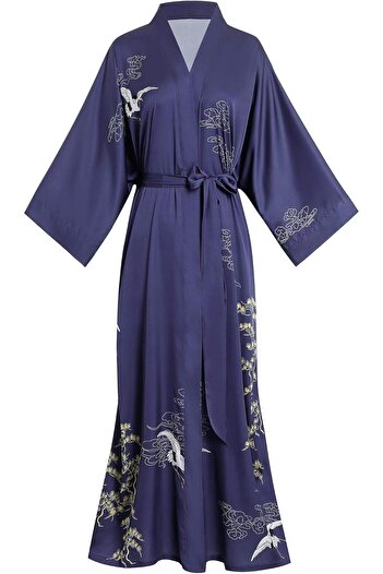 Generic Aensso Long Soft Lightweight Silky Kimonos Robes for Women, Luxury Japanese Floral Womens Kimono Rob