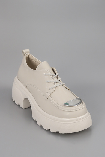 kajal ayakkabı Dvmd 2600 Metal Detailed High Sole Loafer