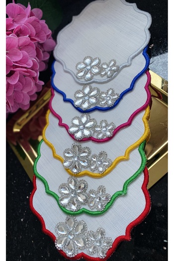 ELÇİÇEK HOME Presentation Napkin, Cocktail Napkin, Coffee Side Presentation Napkin 6 Pieces